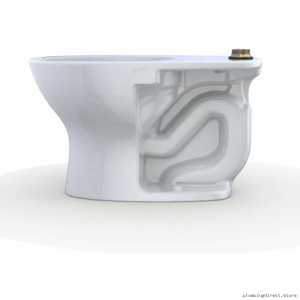 Toto Tornado Flush Commercial Toilet Bowl CT725CUF#01: Elongated Floor-Mount Universal Height, Cotton White - Image 2