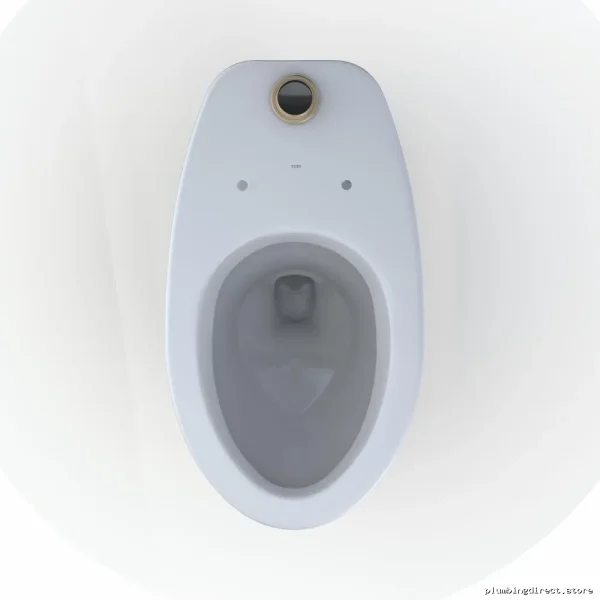 Toto Tornado Flush Commercial Toilet Bowl CT725CUF#01: Elongated Floor-Mount Universal Height, Cotton White - Image 3