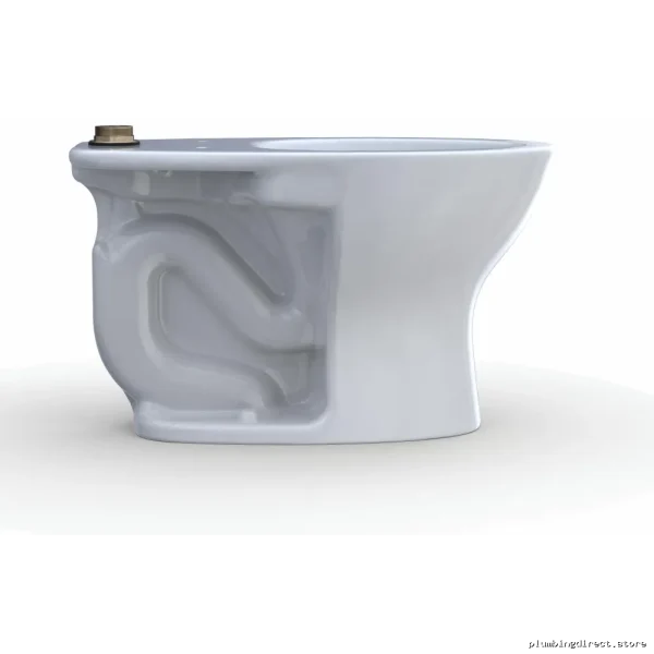 Toto Tornado Flush Commercial Toilet Bowl CT725CUF#01: Elongated Floor-Mount Universal Height, Cotton White - Image 4