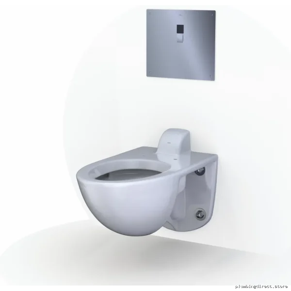 Toto CT728CUVG#01 Cotton White Elongated Wall Toilet with Cefiontect, Tornado Flush