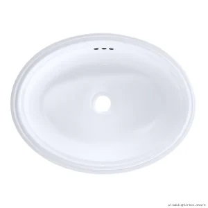 Dartmouth 19x14 Undermount Bathroom Sink with Cotton White Finish - LT641#01 Toto