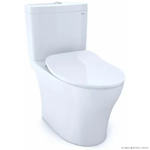 Toto ComfHtElngDblFlshWC w/SftClse&CottonWht