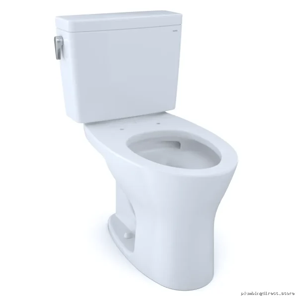 Toto Drake Cotton White Dual Flush Toilet 1.28/0.8 GPF with CEFIONTECT - Image 5