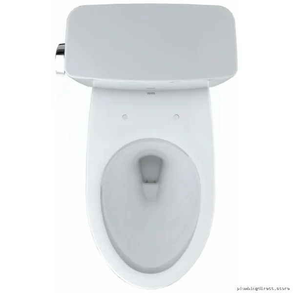 Toto Drake Elongated Toilet Bowl 1.6 GPF Cotton White 2-Piece (No Seat) CST776CSG#01