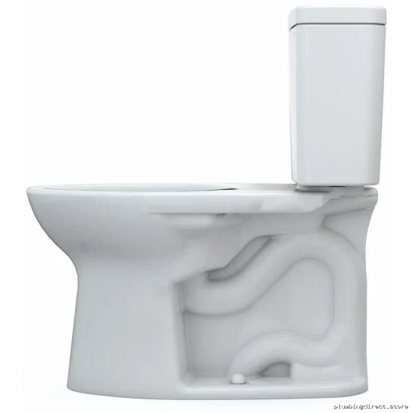 Toto Drake Elongated Toilet Bowl 1.6 GPF Cotton White 2-Piece (No Seat) CST776CSG#01 - Image 3