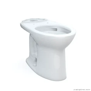 Toto Drake Tall Elongated Toilet Bowl (No Seat) - Cotton White