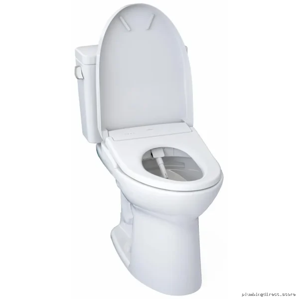 TOTO Drake Washlet+-Enhanced Comfort Height Elongated Two-Piece Toilet | Cotton White | Model MW... - Image 2