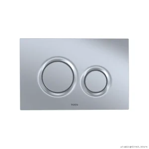 Toto YT930#MS Matte Silver Dual Flush Actuator Plate for Efficient Water Saving