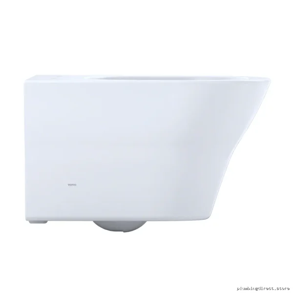 Dual Flush Wall Hung D-Shaped Toilet Bowl | Toto Cotton White CeFiONTec™ Anti-Scratch | High-Efficiency (GPF: ½ /⅓ gal) CT437FG - Image 2