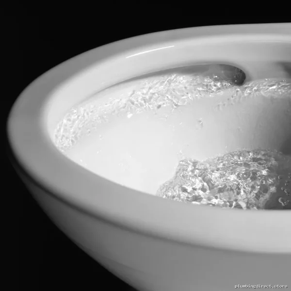 Dual Flush Wall Hung D-Shaped Toilet Bowl | Toto Cotton White CeFiONTec™ Anti-Scratch | High-Efficiency (GPF: ½ /⅓ gal) CT437FG - Image 3
