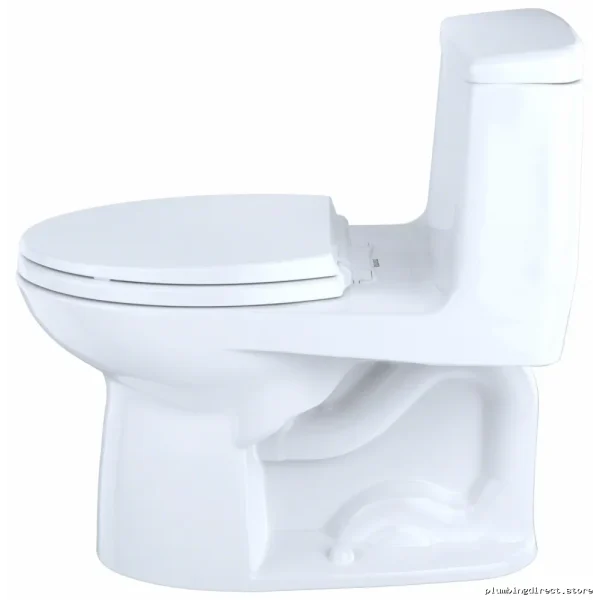 Toto Eco UltraMax Elongated Low-Flow 1.28 GPF 1-Piece Toilet in Colonial White - Image 2