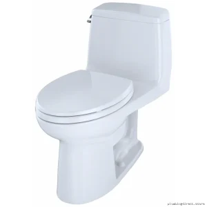 Toto Eco UltraMax Elongated Low-Flow 1.28 GPF 1-Piece Toilet in Colonial White