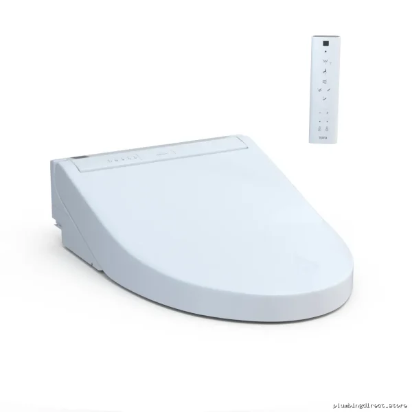 Toto Cotton White SW3084T40#01 Elongated Bidet Seat - WASHLET+ C5 for Ultimate Comfort - Image 4