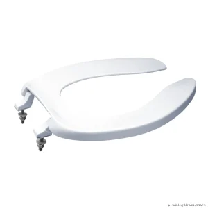Elongated Commercial Half Lid Cotton White Toilet Seat SC534#01 Toto