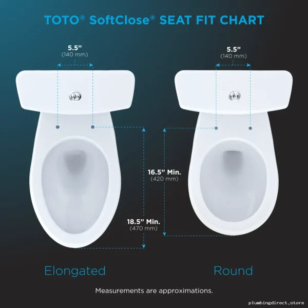 Toto Silent-Close Elongated Toilet Seat & Lid - Bone Finish - Image 2