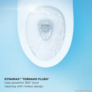 Toto CT426CFGT40#01 Elongated Wall-Mount Toilet – Cotton White