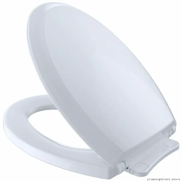 Guinevere Elongated Shape Toilet Seat with Lid - Cotton White SS224#01 Toto - Image 2