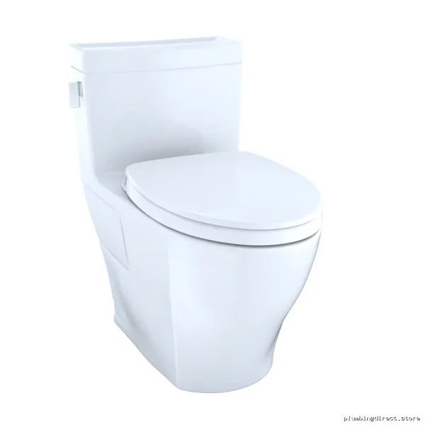 Toto Legato Elongated 1-Piece Toilet with Soft Close Seat 1.28 GPF White - Image 3