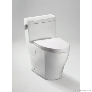 Toto Legato Elongated 1-Piece Toilet with Soft Close Seat 1.28 GPF White