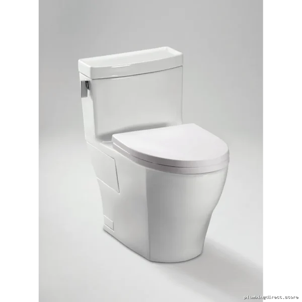 Toto Legato Elongated 1-Piece Toilet with Soft Close Seat 1.28 GPF White