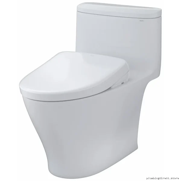 Toto Nexus One-Piece Tall Toilet with Bidet Seat 1.28 GPF Cotton White - Image 2