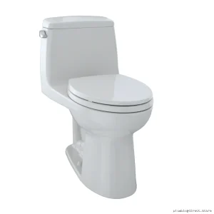 Toto One-Piece Elongated Bowl Toilet w/SoftClose Seat & High-Efficiency Flush