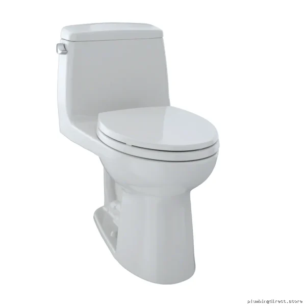 Toto One-Piece Elongated Bowl Toilet w/SoftClose Seat & High-Efficiency Flush