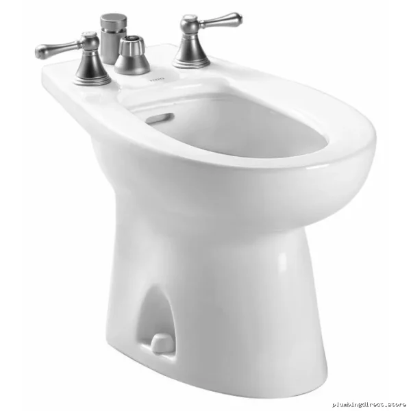 Toto Piedmont Deck Mount Bidet with Vertical Spray - Cotton White