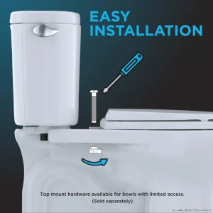 Quiet Close D-Shaped Toilet Seat Replacement - Cotton White (SS117#01) by Toto