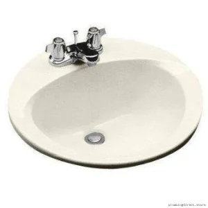 Toto Sedona Beige Centerset Bathroom Sink Drop-in Faucet LT502.4#12