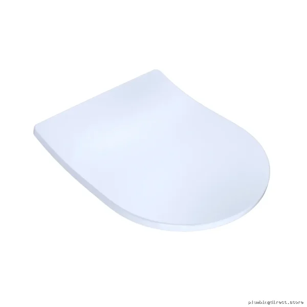 Toto Cotton White SoftClose D-Shape Slim Toilet Seat with Lid - Image 2