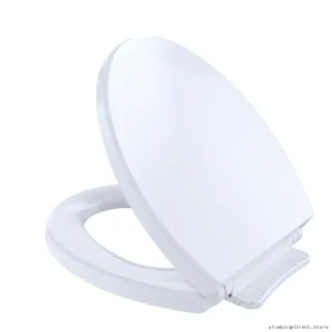 Toto SoftClose Round Toilet Seat with Lid - Cotton White SS113#01