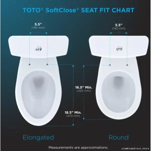 Toto SS204#01 Elongated Oval Toilet Seat - SoftClose Cotton White Lid Set