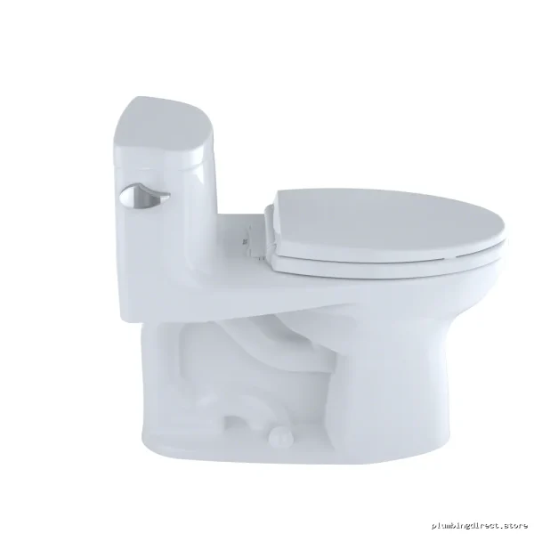 Toto Supreme II Elongated One-Piece Toilet - 1.28 GPF ADA-Compliant CeFiONtect - Colonial White MS634114CEFG#11 - Image 2