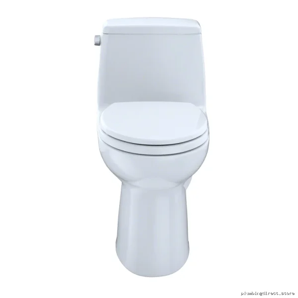 Toto UltraMax Elongated 1.6 GPF 1-Piece Toilet w/ SoftClose Seat Cotton White MS854114SG