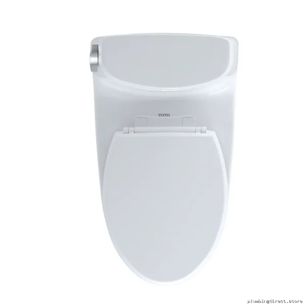 Toto UltraMax II One-Piece Elongated Toilet with CE Coating – Universal Height & Low Flow Rate in WhiteBone - Image 2