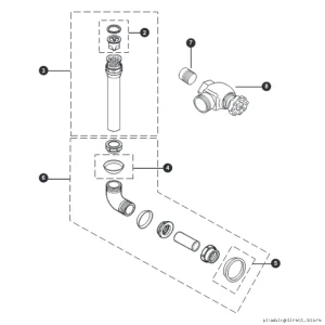 Toto VB1311#RB 3/4 Flush Valve Kit - Back Spud, RB Finish for Easy Installation