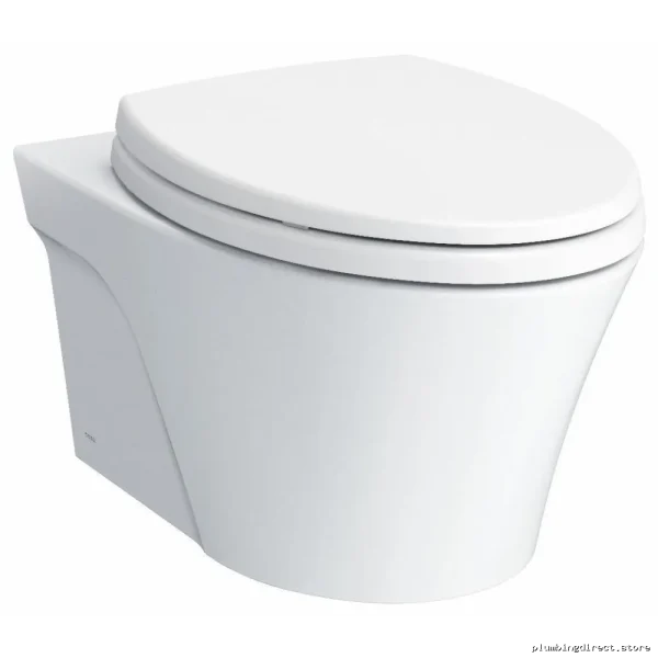 Toto Cotton White Elongated Wall-Mount Toilet Bowl - Seat Not Included