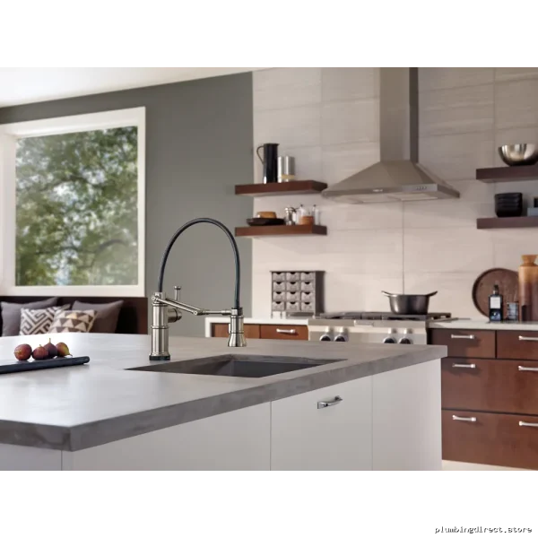 Touch-Activated Adjustable Kitchen Faucet by Artesso - Model 64225LF-SS Brizo in Stainless Steel - Image 2