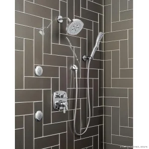Touch-Clean Full-Body Chrome Showerhead - HydraChoice SH5000-PR Delta