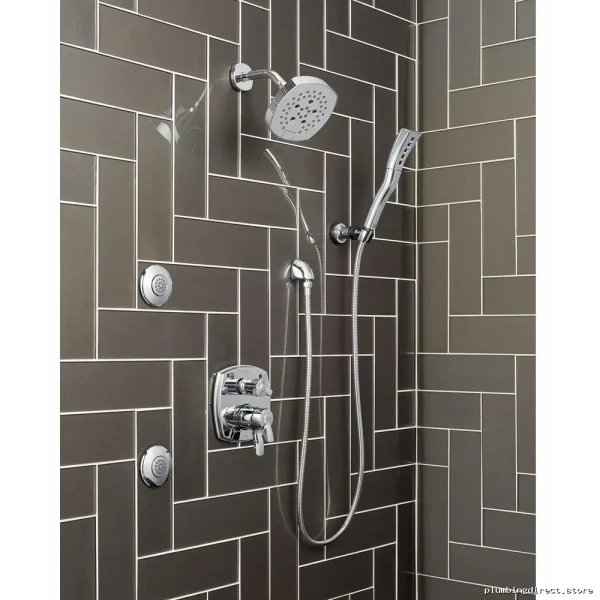 Touch-Clean Full-Body Chrome Showerhead - HydraChoice SH5000-PR Delta