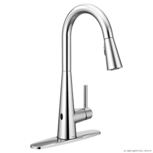 Touchless MotionSensor Kitchen Faucet with Pull-Down Spray & Chrome Finish