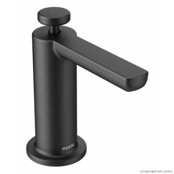 Moen Matte Black Modern Soap Dispenser S3947BL - Sleek Touchless Design