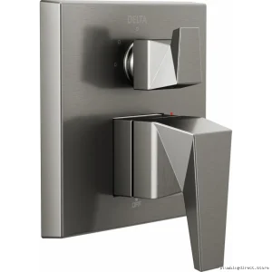 Trillian 14 Series 3-Setting Diverter Valve Trim - Lumicoat Black Stainless T24843-KS-PR Delta