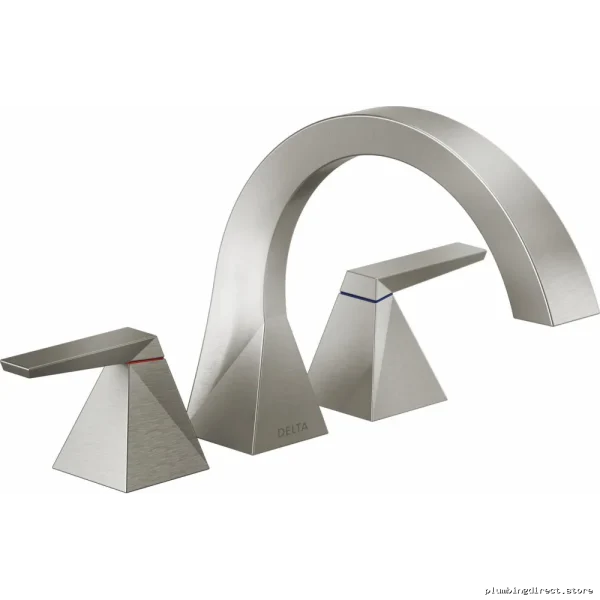 Trillian 3-Hole Roman Tub Faucet Trim - Lumicoat Premium Stainless Steel T2746-SS-PR Delta