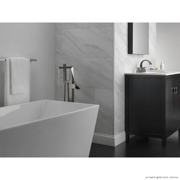 Trillian 30-Inch Black Stainless Towel Bar - Delta Design 74330-KS