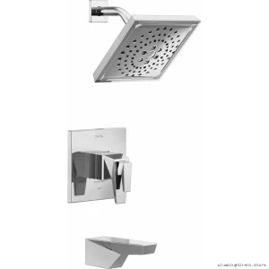 Trillian Chrome Tub & Shower Trim with TempAssure Tech - Lumicoat Finish