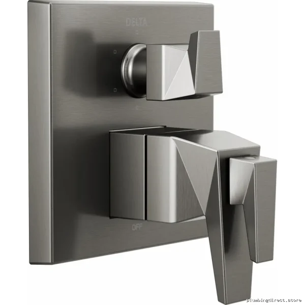 Trillian TempAssure 17T Integrated Diverter Valve Trim - Lumicoat Black Stainless