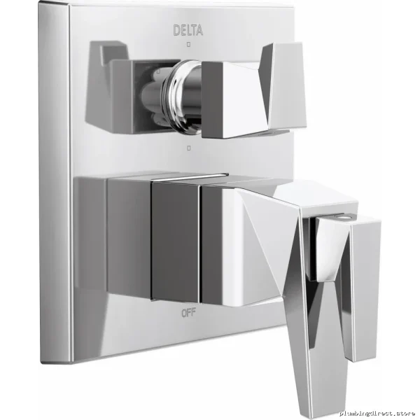 Trillian Adjustable Temperature-Controlled Valve Trim with 6-Setting Diverter - T27T943