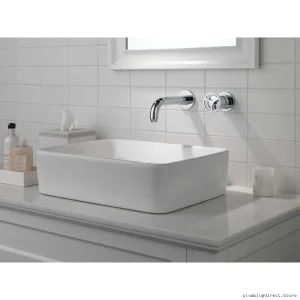 Trinsic 1-Handle Wall Mount Bathroom Faucet Trim - Chrome Delta T3558LF-WL